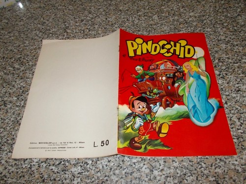 Album pinocchio movicolor 1967 - album,